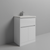 Montego Gloss White 600mm 1 Drawer 2 Door Vanity Unit with Glide Basin Studio Shot thumbnail