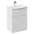 Montego Gloss White 600mm 1 Drawer 2 Door Vanity Unit with Arc Basin Left Hand View