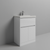 Montego Gloss White 600mm 1 Drawer 2 Door Vanity Unit with Rimini Basin Studio Shot