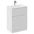 Montego Gloss White 600mm 1 Drawer 2 Door Vanity Unit with Angel Basin Left Hand View