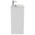 Montego Gloss White 800mm 1 Drawer 2 Door Vanity Unit with Glide Basin Side View