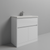 Montego Gloss White 800mm 1 Drawer 2 Door Vanity Unit with Glide Basin Studio Shot thumbnail