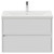 Montego Gloss White 800mm Wall Mounted 2 Drawer Vanity Unit with Glide Basin View from Front