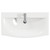 Montego Gloss White 800mm Wall Mounted 2 Drawer Vanity Unit with Arc Basin Top View