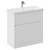 Montego Gloss White 800mm 1 Drawer 2 Door Vanity Unit with Rimini Basin Left Hand View