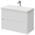 Montego Gloss White 800mm Wall Mounted 2 Drawer Vanity Unit with Rimini Basin Right Hand View