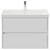 Montego Gloss White 800mm Wall Mounted 2 Drawer Vanity Unit with Rimini Basin View from Front