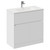 Montego Gloss White 800mm 1 Drawer 2 Door Vanity Unit with Angel Basin Left Hand View