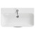 Oslo Gloss White 800mm Wall Mounted 2 Drawer Vanity Unit and Curved Thin Edge Basin with 1 Tap Hole Top View