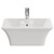 Lagos 480mm x 380mm Rectangular Countertop Basin Front View