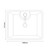 Lagos 480mm x 380mm Rectangular Countertop Basin Dimensions Top thumbnail