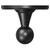 Windsor 1930 Traditional Colore Matt Black Wall Mounted Robe Hook Top View