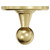 Windsor 1930 Traditional Colore Brushed Brass Wall Mounted Robe Hook Top View