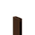 Pacco 8mm Brushed Bronze 1950mm Decorative End Profile Left Hand View