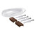 Essentials Brushed Bronze Seal Pack for Wetroom Wall Channel Right Hand View