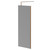 Pacco 8mm Smoked Glass Brushed Bronze 1950mm x 800mm Walk In Shower Screen including Wall Channel and Support Bar Right Hand View