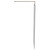 Pacco 8mm Smoked Glass Brushed Bronze 1950mm x 800mm Walk In Shower Screen including Wall Channel and Support Bar Side View