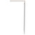Pacco 8mm Smoked Glass Brushed Bronze 1950mm x 700mm Walk In Shower Screen including Wall Channel and Support Bar Side View