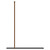 Pacco 8mm Smoked Glass Brushed Bronze 1950mm x 700mm Walk In Shower Screen including Wall Channel and Support Bar Top View