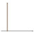 Pacco 8mm Fluted Glass Brushed Bronze 1850mm x 1000mm Walk In Shower Screen including Wall Channel and Support Bar Top View