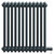 Colosseum Anthracite 600mm x 548mm Horizontal Electric Double Column Radiator Front View