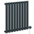 Boone Anthracite 600mm x 540mm Horizontal Digital Thermostatic Electric Single Panel Radiator Left Hand View