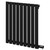 Boone Colore Matt Black 600mm x 540mm Horizontal Electric Single Panel Radiator Right Hand View thumbnail