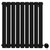 Boone Colore Matt Black 600mm x 540mm Horizontal Digital Thermostatic Electric Single Panel Radiator Front View thumbnail