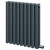 Boone Anthracite 600mm x 540mm Horizontal Electric Double Panel Radiator Right Hand View thumbnail