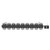 Boone Colore Matt Black 600mm x 540mm Horizontal Digital Thermostatic Electric Double Panel Radiator Top Viewed From Above thumbnail