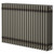 Colosseum Raw Metal 600mm x 988mm Horizontal Quadruple Column Radiator Right Hand View