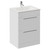 Napoli 460 Gloss White 600mm 2 Drawer Vanity Unit with Angel Basin Left Hand View