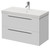 Napoli 390 Gloss White 800mm Wall Mounted 2 Drawer Vanity Unit with Rimini Basin Right Hand View