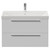 Napoli 390 Gloss White 800mm Wall Mounted 2 Drawer Vanity Unit with Rimini Basin Front View