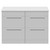 Napoli 460 Gloss White 1200mm 4 Drawer Vanity Unit for Countertop Basins Front View thumbnail