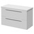 Napoli 390 Gloss White 800mm Wall Mounted 2 Drawer Vanity Unit for Countertop Basins Right Hand View thumbnail