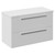 Napoli 390 Gloss White 800mm Wall Mounted 2 Drawer Vanity Unit for Countertop Basins Left Hand View thumbnail