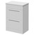 Napoli 390 Gloss White 600mm 2 Drawer Vanity Unit for Countertop Basins Right Hand View thumbnail