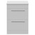 Napoli 390 Gloss White 600mm 2 Drawer Vanity Unit for Countertop Basins Front View