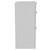 Napoli 390 Gloss White 600mm 2 Drawer Vanity Unit for Countertop Basins Side View thumbnail