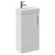 Napoli Cube Gloss White 400mm Single Door Vanity Unit with Align Basin Left Hand View