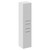 Napoli Gloss White 350mm x 1600mm Wall Mounted Storage Unit Left Hand View