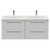 Napoli 390 Gloss White 1200mm Wall Mounted 4 Drawer Vanity Unit with Double Glide Basins Front View