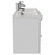 Napoli 390 Gloss White 1200mm Wall Mounted 4 Drawer Vanity Unit with Double Glide Basins Side View thumbnail