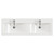 Napoli 390 Gloss White 1200mm 4 Door Vanity Unit with Double Glide Basins Top View thumbnail