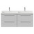 Napoli 390 Gloss White 1200mm Wall Mounted 4 Drawer Vanity Unit with Double Lucia Basins Front View