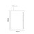 Napoli 390 Gloss White 1200mm Wall Mounted 4 Drawer Vanity Unit with Double Lucia Basins Side on Dimensions thumbnail