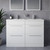 Napoli 390 Gloss White 1200mm 4 Drawer Vanity Unit with Double Lucia Basins Lifestyle Image thumbnail