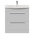 Napoli 390 Gloss White 800mm 2 Drawer Vanity Unit with Arc Basin Front View