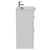 Napoli 390 Gloss White 800mm 2 Drawer Vanity Unit with Arc Basin Side View thumbnail